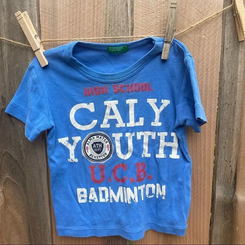 Benetton baby T-shirt blue size 12 months